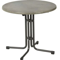 acamp Tisch Piazza Durchmesser 80 cm klappbar anthrazit/cemento