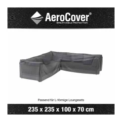 AeroCover Schutzhülle für L-förmige Lounge-Sets 235 x 235 x 100 x 70 cm anthrazit