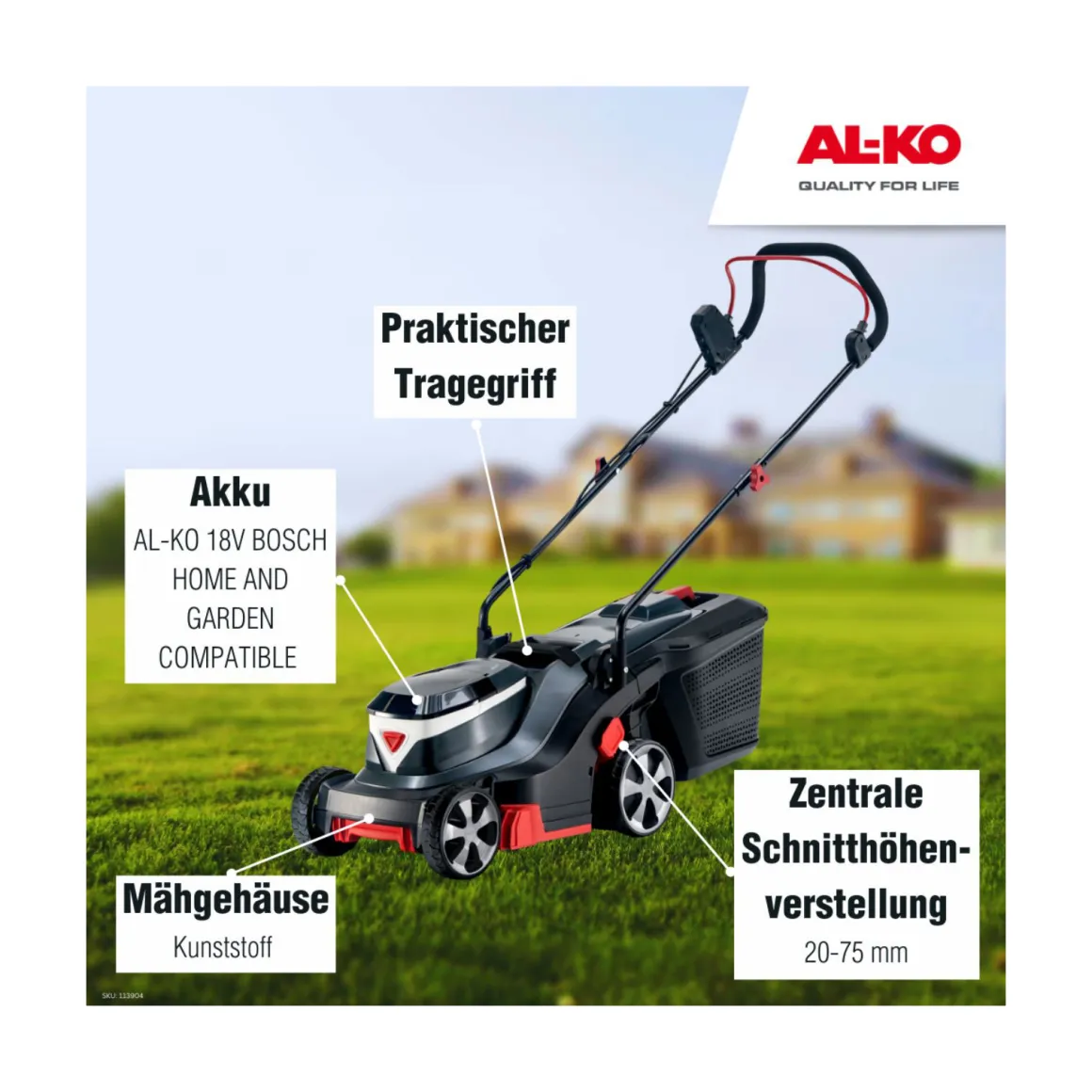 AL-KO Akku-Rasenmäher 3.82 Li Easy