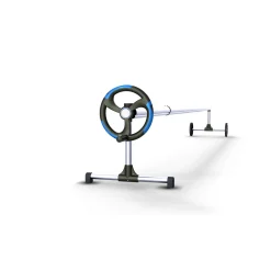 Auf- und Abrollvorrichtung aus Alu 2,1-5,5 m