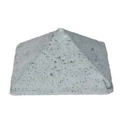 Beckers Betonzaun Mediterran Nostalgie Anfangspfostenkappe grau