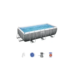 Bestway ® Power Steel™ Frame Pool Set mit Filterpumpe 404 x 201 x 100 cm