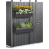 Biohort Blumenkasten FloraBoard dunkelgrau-metallic