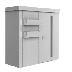 Biohort FloraBoard zu Gerätehaus Neo silber-metallic