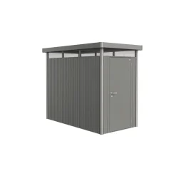 Biohort Gerätehaus HighLine Größe HS quarzgrau- metallic mit Standardtür für Einbau