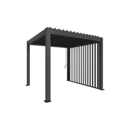 Biohort Lamellenseitenwand Gr. 3m dunkelgrau-metallic