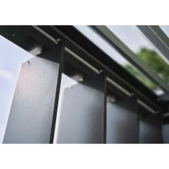 Biohort Lamellenseitenwand Gr. 4m dunkelgrau-metallic