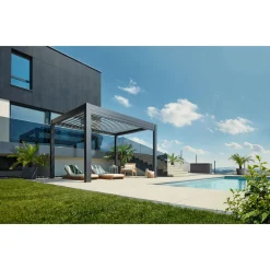 Biohort Pergola Gr. 4 x 3,5 dunkelgrau/silber-metallic