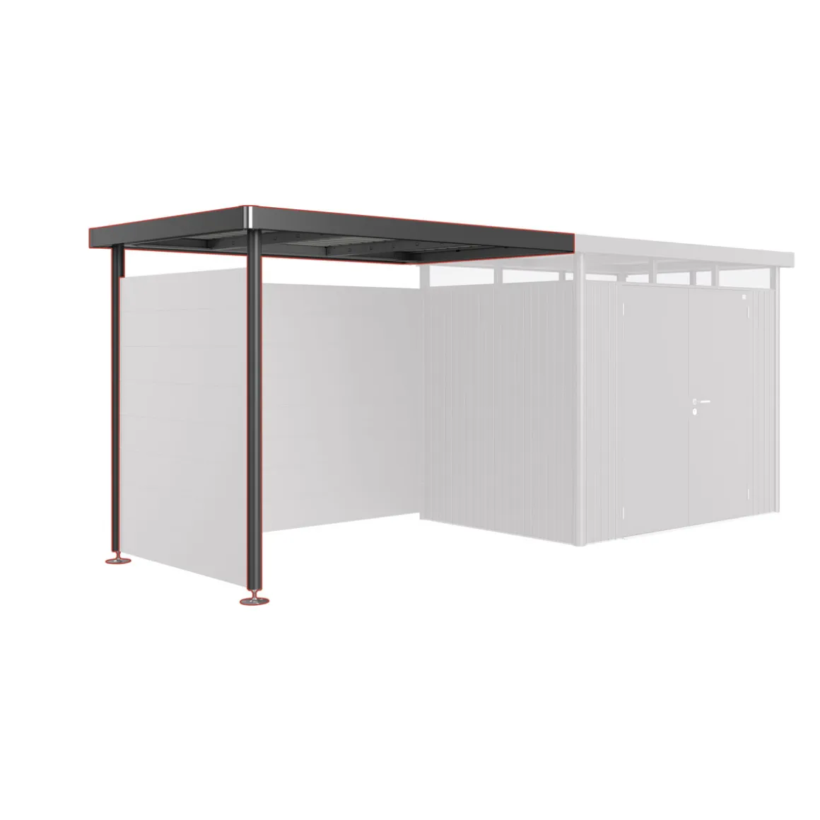 Biohort Seitendach Highline H2 dunkelgrau