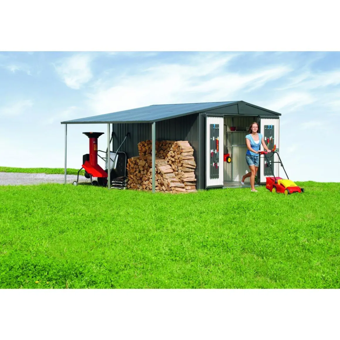 Biohort Seitendach zu Europa Größe 6/7 quarzgrau