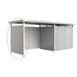 Biohort Seitenwand für Seitendach zu Gerätehaus HighLine H2 silber-metallic