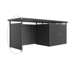 Biohort Seitenwand für Seitendach zu Gerätehaus HighLine H2 dunkelgrau-metallic