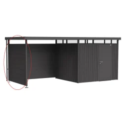 Biohort Seitenwand für Seitendach zu Gerätehaus HighLine H3 dunkelgrau-metallic