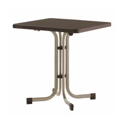 Boulevard-Klapptisch 70 x 70 x 72 cm champagner/mocca