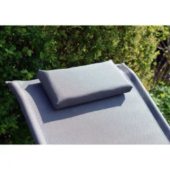 Chillroi Schaukelgartenstuhl grau Gartenliege Liegestuhl Sonnenliege