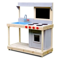 Coemo Spielküche Noah Outdoor Matschküche mit Kreidetafel