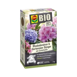 Compo BIO Rhododendron- und Hortensien Langzeit-Dünger mit Schafwolle 2 L