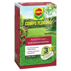 Compo FLORANID Rasendünger plus Unkrautvernichter für 50 m² 1,5 L