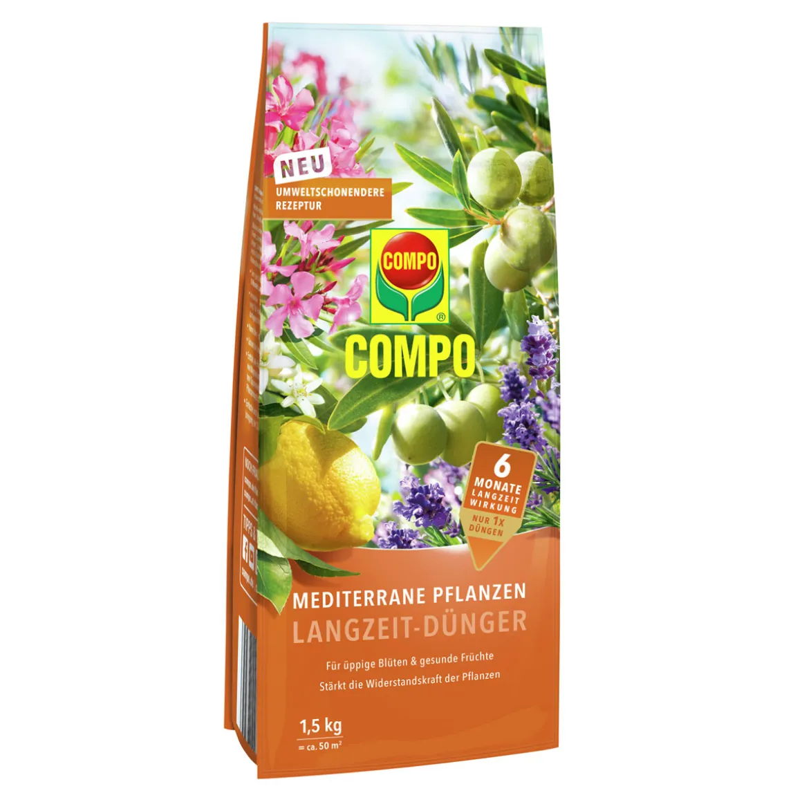 Compo Mediterrane Pflanzen Langzeit-Dünger 1,5 kg