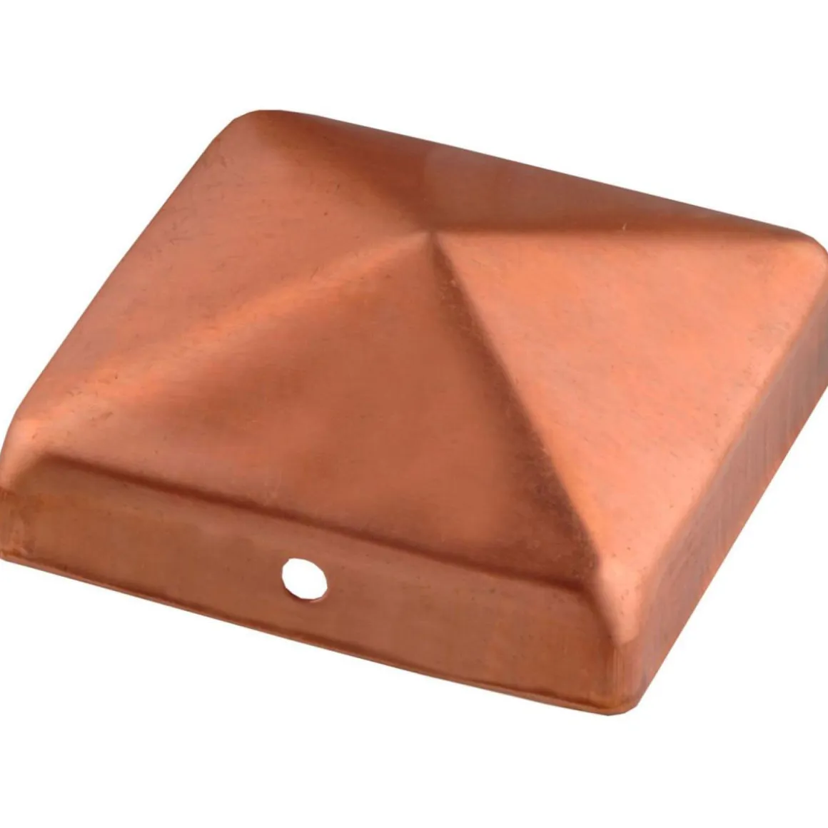 Connex Pfostenkappe ohne Kugel 9 x 9 cm Kupfer