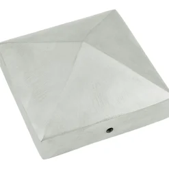 Connex Pfostenkappe Pyramide 9 x 9 cm Aluminium