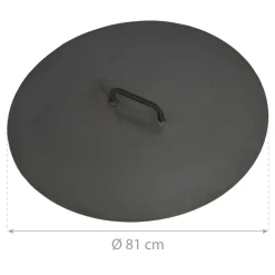 CookKing Deckel 80 81cm Schwarz