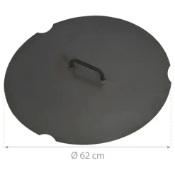 CookKing Deckel 62cm Schwarz