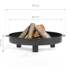 CookKing Feuerschale Tunis 60 70x20cm Schwarz