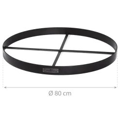 CookKing Feuerschalenbasis 80 80x6cm Schwarz