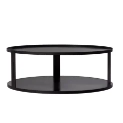 CookKing Feuerschalenbasis & Holzlager 62x30cm Schwarz