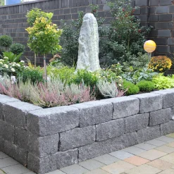 Diephaus Mauerstein Cup-Kombi schwarz-grau 37,5 x 12,5 x 12,5 cm