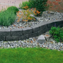 Diephaus Mauerstein Cup-Mini schwarz 35 x 16,5 x 15 cm