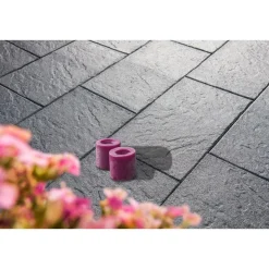 Diephaus Terrassenplatte No.1 Structure 60 x 40 x 4 cm Basalt