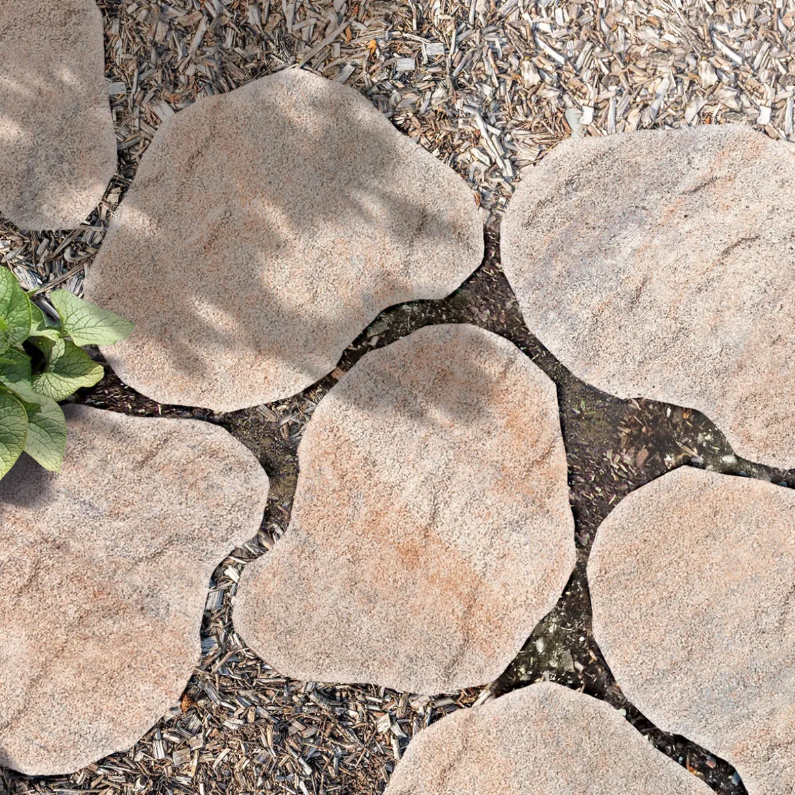 Diephaus Trittstein No. 1 Step muschelkalk ca. 48 x 36 x 3 cm