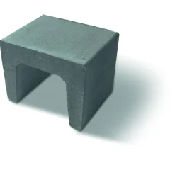 Diephaus U-Stein-Ecke anthrazit 40 x 40 x 40 cm