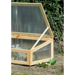 dobar Frühbeet-Aufsatz 128 x 67 x 31,5 cm Kiefer natur