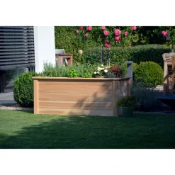 dobar Großes Hochbeet 150 x 65 x 60 cm beige