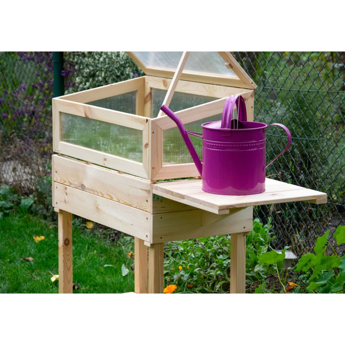 dobar Hochbeet beige 116 x 110 x 40 cm