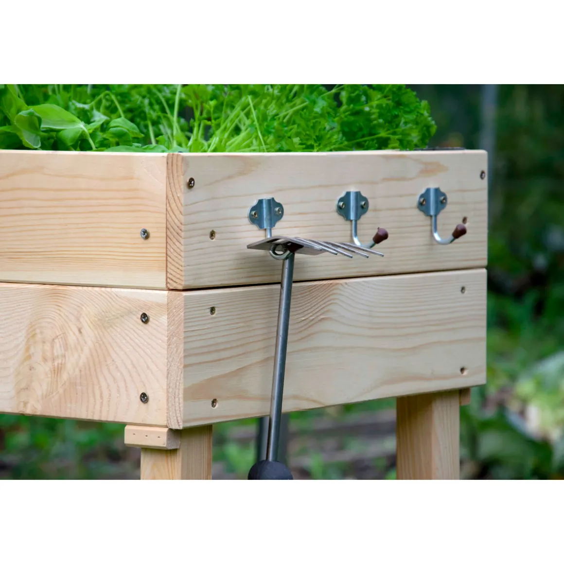 dobar Hochbeet beige 116 x 110 x 40 cm