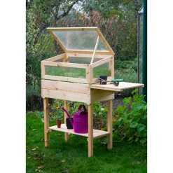 dobar Hochbeet beige 116 x 110 x 40 cm