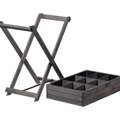 dobar Hochbeet faltbar 58 x 38 x 75 cm grau
