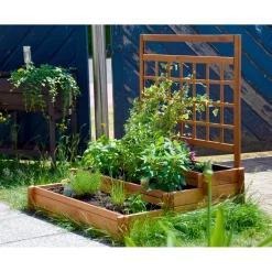 dobar Hochbeet Peru 110 x 115 x 88 cm braun