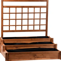 dobar Hochbeet Peru 110 x 115 x 88 cm braun