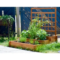 dobar Hochbeet Peru 110 x 115 x 88 cm braun