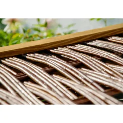 dobar Holz-Mülltonnenbox 70 x 83 x 132 cm braun