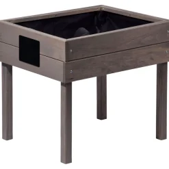 dobar Kinderhochbeet mit Kreidetafel 50 x 45 x 40 cm grau