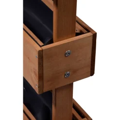 dobar Vertikalbeet 49,5 x 78 x 30 cm braun