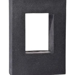 dobar XL Design-Gartenbrunnen mit Pflanzkasten 76 x 54,5 x 19 cm dunkelgrau