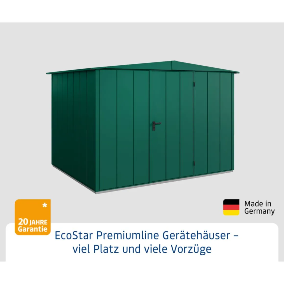 EcoStar Gerätehaus Elegant-STyp 3RAL7016 1 flg