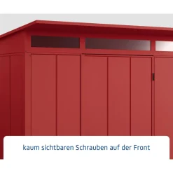 EcoStar Gerätehaus Elegant-PTyp 1RAL3004 1 flg